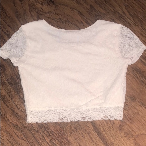 Cream Lace Crop Top from Nordstrom - Picture 2 of 4
